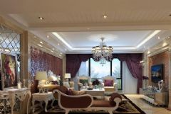 别墅气质的180平欧式风格欧式客厅装修图片