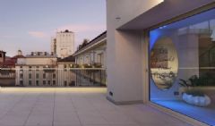 粉红世界 顶层公寓现代阳台装修图片